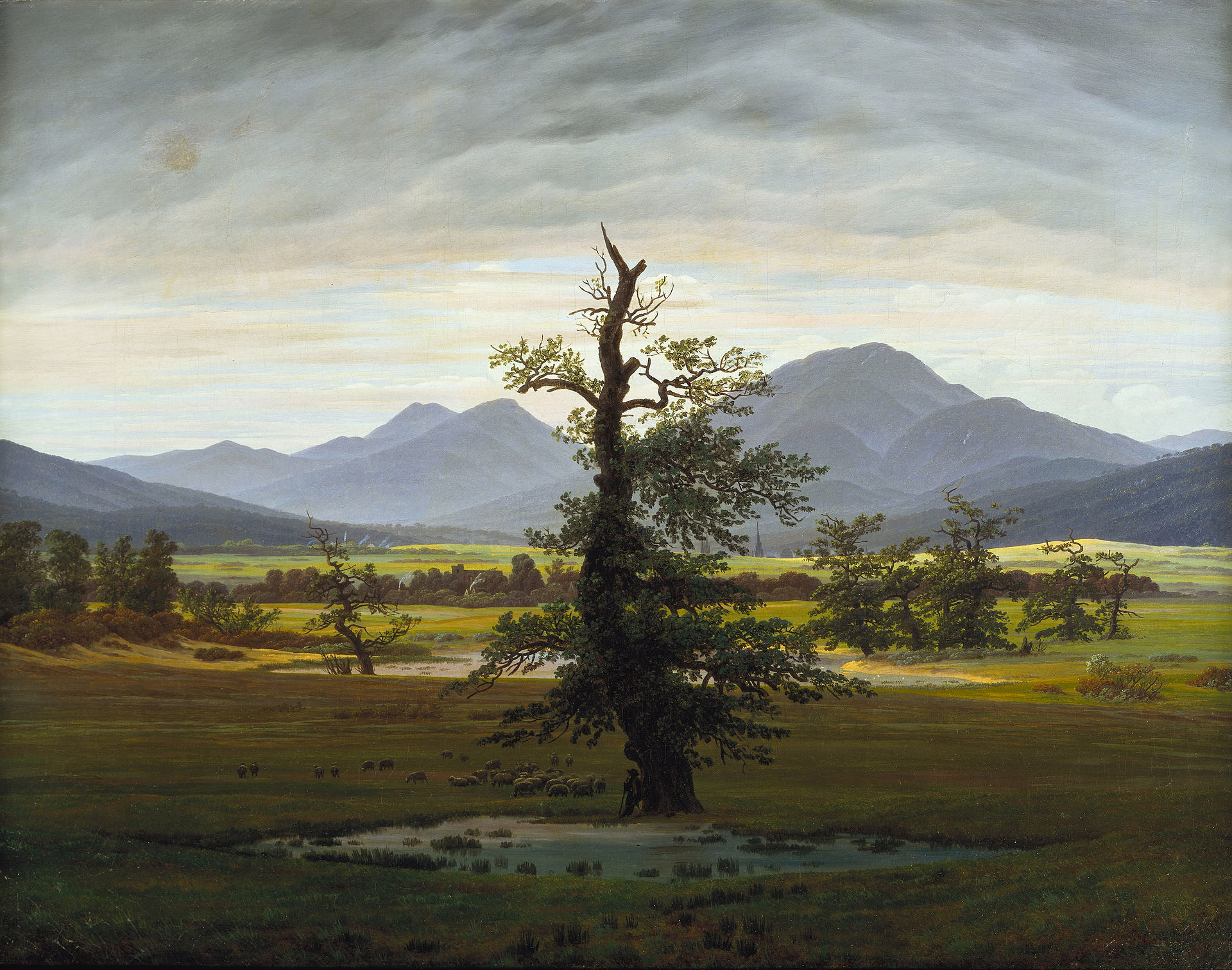 Caspar David Friedrich, "The Solitary Tree" (1822